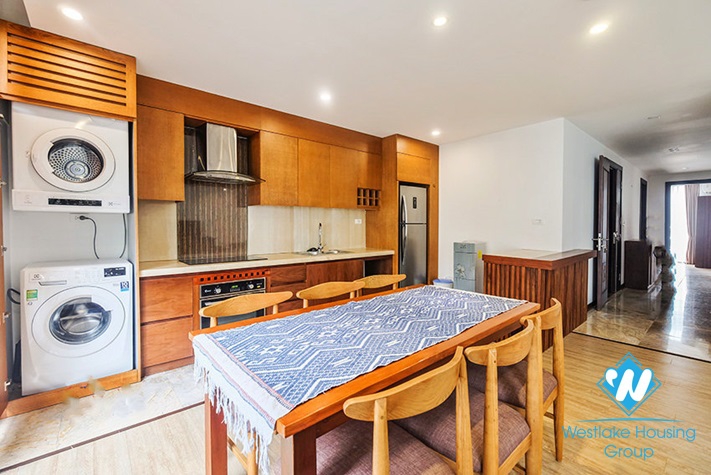 Brightly and cozy three bedrooms apartment for lease in Xuan Dieu, Tay Ho